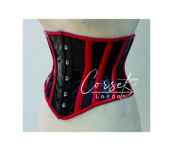 Sexy Steel boned underbust PVC Corset, waist Trainer, body shaper