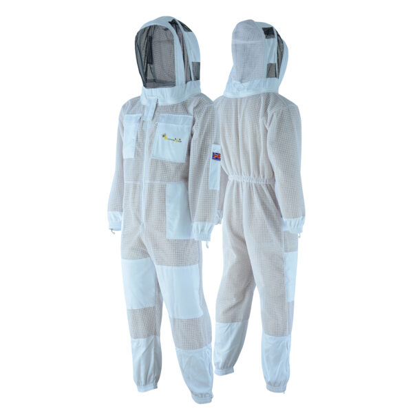 Advanced Semi-Ventilated Beekeepers Fencing Suit – Superior Protection & Breathability | White
